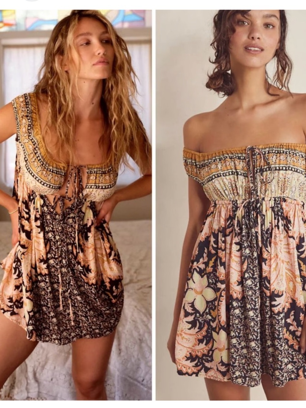 LIKE NEW Free People Bali Mariposa Mini Slip/Tunic
